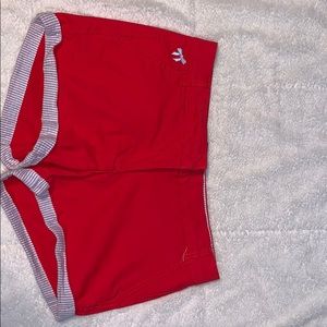 Red blue and white freestyle revolution shorts